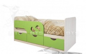 Кровать детская Минима Лего 1.86 (крем/дуб атланта) в Нытве - nytva.mebel-74.com | фото