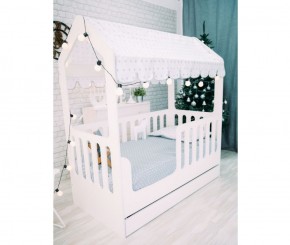 Кровать-домик с ящиком 800*1600 (Белый) в Нытве - nytva.mebel-74.com | фото