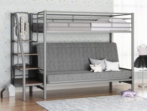 Кровать двухъярусная с диваном "Мадлен-3" (Серый/Серый) в Нытве - nytva.mebel-74.com | фото
