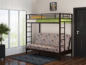 Кровать двухъярусная с диваном "Мадлен" (Коричневый/Бежевый) в Нытве - nytva.mebel-74.com | фото
