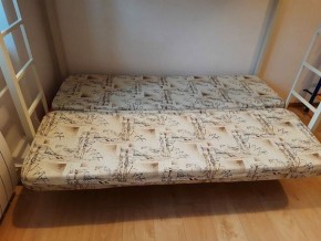 Кровать двухъярусная с диваном "Мадлен" (Коричневый/Бежевый) в Нытве - nytva.mebel-74.com | фото