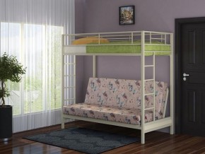 Кровать двухъярусная с диваном "Мадлен" (Слоновая кость/Серый) в Нытве - nytva.mebel-74.com | фото