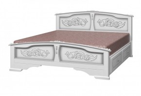 ЕЛЕНА Кровать из массива 1400 с 2-мя ящиками  в Нытве - nytva.mebel-74.com | фото