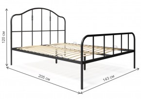 Кровать Милена 140х200 черная в Нытве - nytva.mebel-74.com | фото