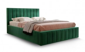 Кровать "Вена" 1400 СТАНДАРТ Вариант 1 Мора зеленый + бельевой ящик с кроватным основанием и подъемным механизмом в Нытве - nytva.mebel-74.com | фото