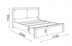 Кровать 1.6 Глэдис М31 с настилом и мягкой частью (ЯШС/Белый) в Нытве - nytva.mebel-74.com | фото