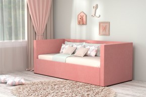 Кровать с ПМ (арт.030) (с/м 900*2000мм) (б/матр), ткань розовая в Нытве - nytva.mebel-74.com | фото