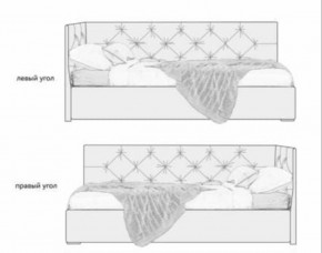 Кровать угловая Хлоя интерьерная +основание (120х200) в Нытве - nytva.mebel-74.com | фото