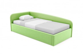 Кровать угловая Лэсли интерьерная +основание (120х200) 1 кат. ткани в Нытве - nytva.mebel-74.com | фото