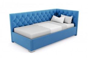 Кровать угловая Виола интерьерная +основание (120х200) 1 кат. ткани в Нытве - nytva.mebel-74.com | фото