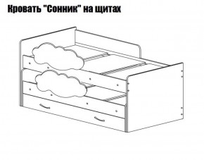 Кровать выкатная Соник (800*1900) в Нытве - nytva.mebel-74.com | фото