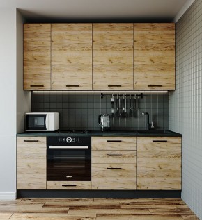 Кухонный гарнитур Крафт 2200 (Стол. 26мм) в Нытве - nytva.mebel-74.com | фото