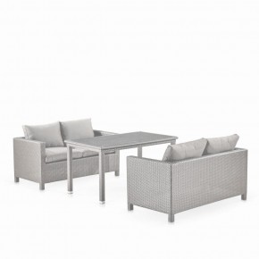 Обеденный комплект плетеной мебели с диванами T256C/S59C-W85 Latte в Нытве - nytva.mebel-74.com | фото