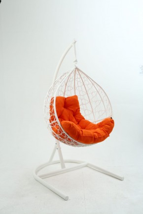 Подвесное кресло Бароло (белый/оранжевый) в Нытве - nytva.mebel-74.com | фото