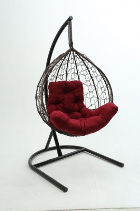 Подвесное кресло Бароло (коричневый/бордо) в Нытве - nytva.mebel-74.com | фото