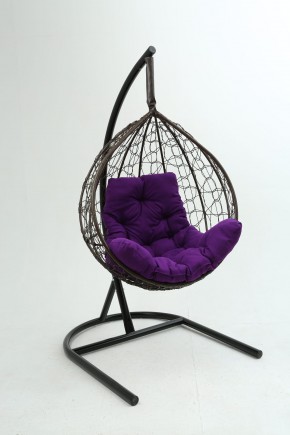 Подвесное кресло Бароло (коричневый/фиолетовый) в Нытве - nytva.mebel-74.com | фото