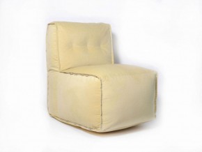Прямое модульное бескаркасное кресло Комфорт (Желтый велюр) в Нытве - nytva.mebel-74.com | фото
