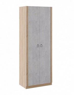 Шкаф 2 двери Глэдис М22 (Дуб Золотой/Цемент светлый) в Нытве - nytva.mebel-74.com | фото