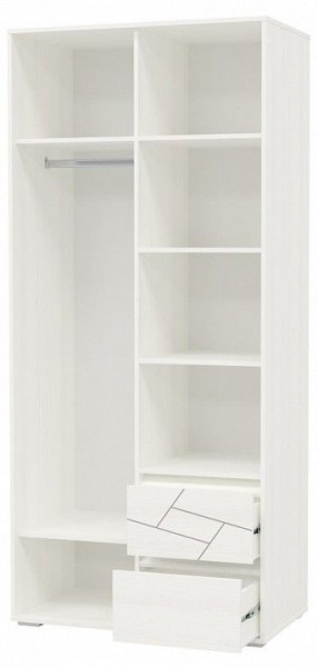 Шкаф 2-х дверный с ящиками АДЕЛИНА (4-4831рам.б) в Нытве - nytva.mebel-74.com | фото