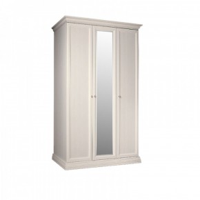 Шкаф 3-х дверный для платья и белья (1 зеркало) Амели штрих-лак (АМШ1/3) в Нытве - nytva.mebel-74.com | фото
