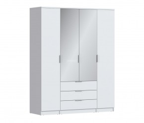 Шкаф 4х дверный с зеркалами Николь СБ-2595/1 (Белый) в Нытве - nytva.mebel-74.com | фото