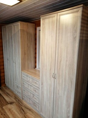 Шкаф для белья со штангой, полками и ящиками арт. 113 в Нытве - nytva.mebel-74.com | фото