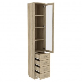 Шкаф для книг с ящиками узкий арт. 205 в Нытве - nytva.mebel-74.com | фото