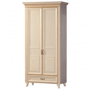 Шкаф для одежды 2-х дверный №471 Марлен Кремовый белый в Нытве - nytva.mebel-74.com | фото