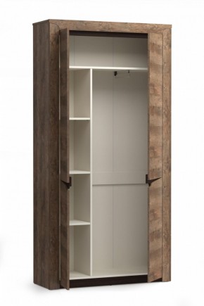 Шкаф для одежды 33.18 "Лючия" (бетон пайн белый / венге / белый) в Нытве - nytva.mebel-74.com | фото