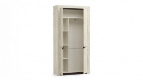 Шкаф для одежды 33.18 "Лючия" (бетон пайн белый / венге / белый) в Нытве - nytva.mebel-74.com | фото