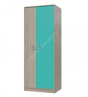 Шкаф для одежды Сити (Арт. 6-9411) Дуб Сонома/Аква в Нытве - nytva.mebel-74.com | фото