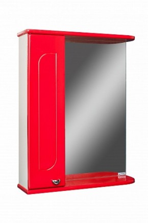 Шкаф-зеркало Радуга Красный 50 левый АЙСБЕРГ (DA1122HZR) в Нытве - nytva.mebel-74.com | фото
