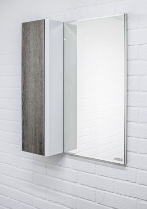 Шкаф-зеркало Uno 60 Дуб серый левый/правый Домино (DU1503HZ) в Нытве - nytva.mebel-74.com | фото