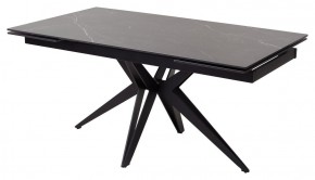Стол FORIO 160 MATT BLACK MARBLE SOLID CERAMIC / BLACK, ®DISAUR в Нытве - nytva.mebel-74.com | фото