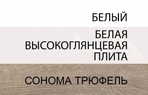 Стол письменный /TYP 80, LINATE ,цвет белый/сонома трюфель в Нытве - nytva.mebel-74.com | фото
