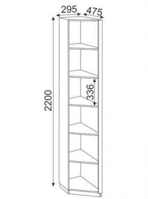 Угловая секция Глэдис М25 (ЯШС/Белый) в Нытве - nytva.mebel-74.com | фото