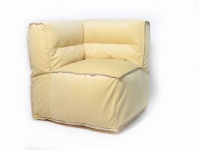 Угловое модульное бескаркасное кресло Комфорт (Желтый велюр) в Нытве - nytva.mebel-74.com | фото