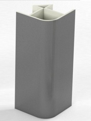 Угловое соединение для цоколя 90 гр. h100 мм (Алюминий, Белый, Черный, Сонома) в Нытве - nytva.mebel-74.com | фото