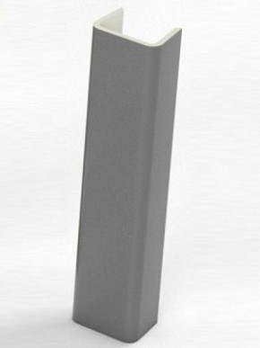 Торцевая заглушка  для цоколя h100 мм (Алюминий, Белый, Черный, Сонома) в Нытве - nytva.mebel-74.com | фото