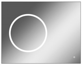 Зеркало Eclipse 90 black с подсветкой Sansa (SE1031Z) в Нытве - nytva.mebel-74.com | фото